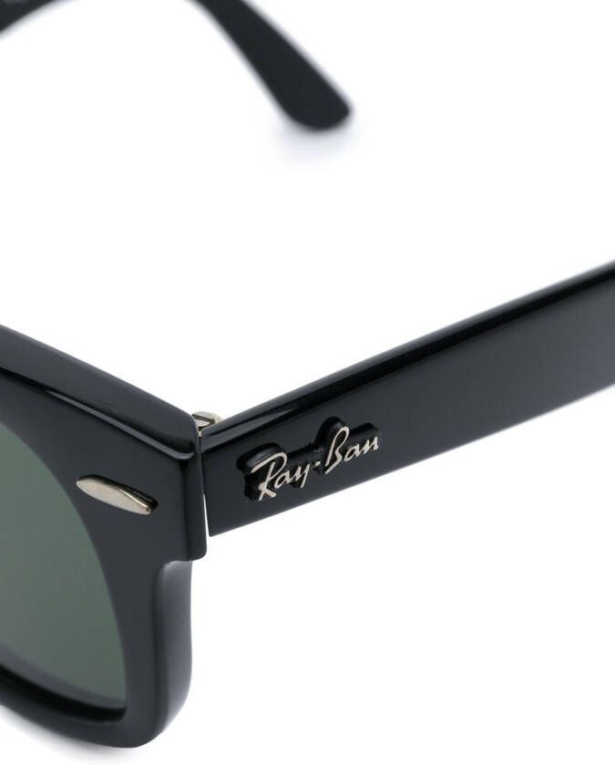 Ray-Ban Zonnebril met vierkant montuur Zwart