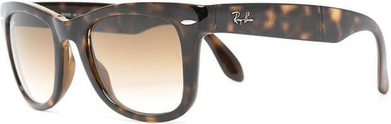 Ray-Ban Zonnebril met wayfarer montuur Bruin
