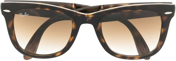 Ray-Ban Zonnebril met wayfarer montuur Bruin