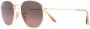 Ray-Ban Zonnebril met zeshoekig montuur Goud - Thumbnail 2