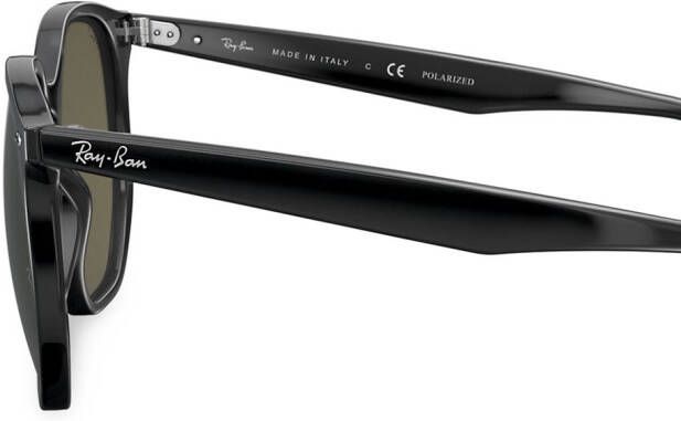 Ray-Ban Zonnebril met zeshoekig montuur Zwart