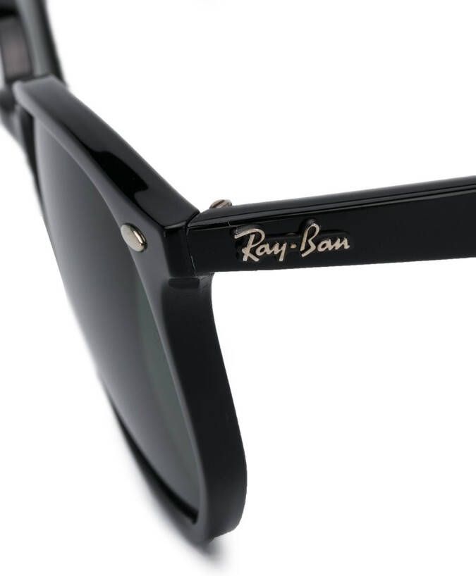 Ray-Ban Zonnebril met zeshoekig montuur Zwart