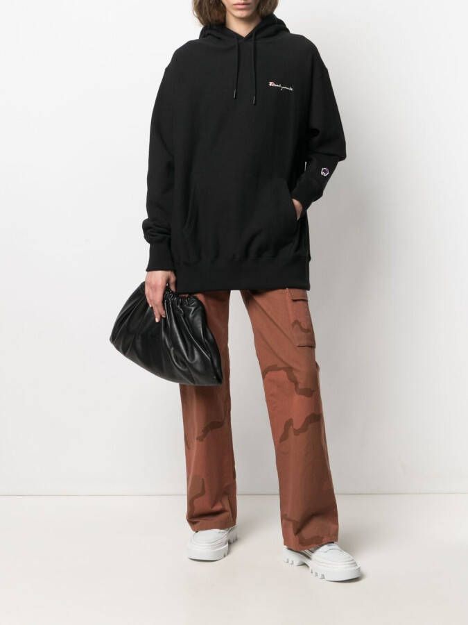 Readymade Hoodie met borduursel Zwart