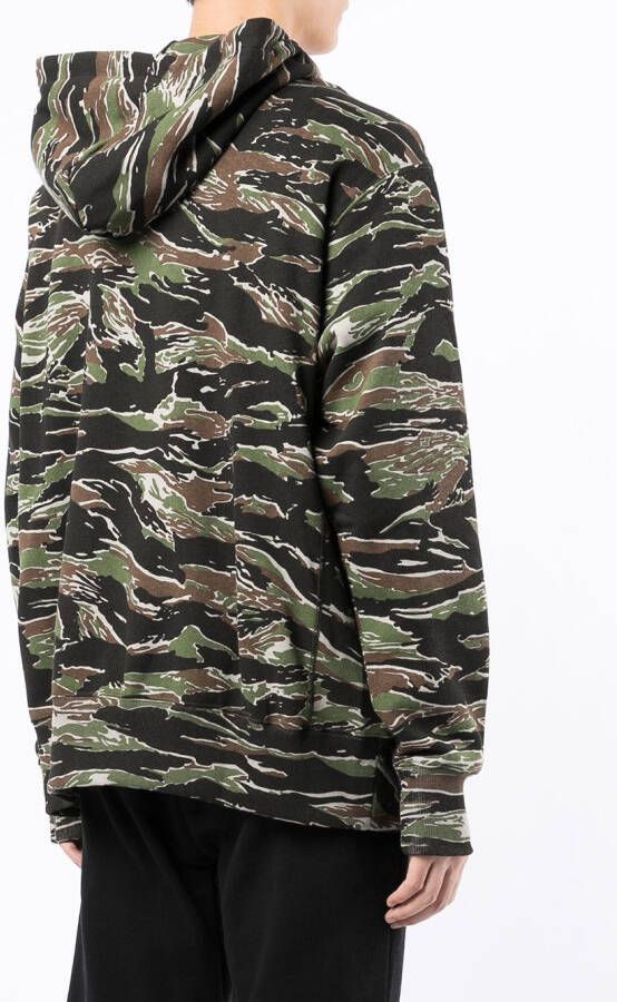 Readymade Hoodie met camouflageprint Groen