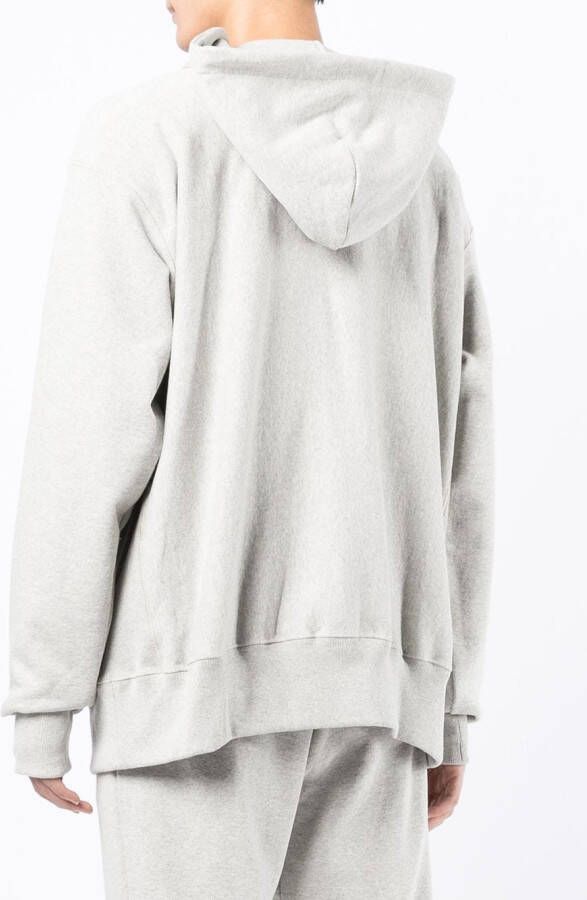 Readymade Hoodie met geborduurd logo Grijs