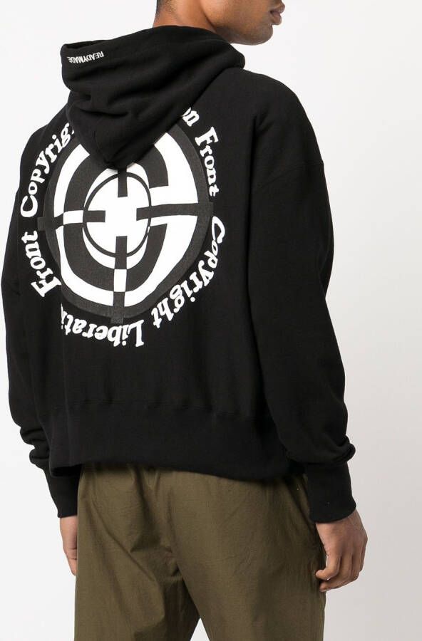 Readymade Hoodie met grafische print Zwart
