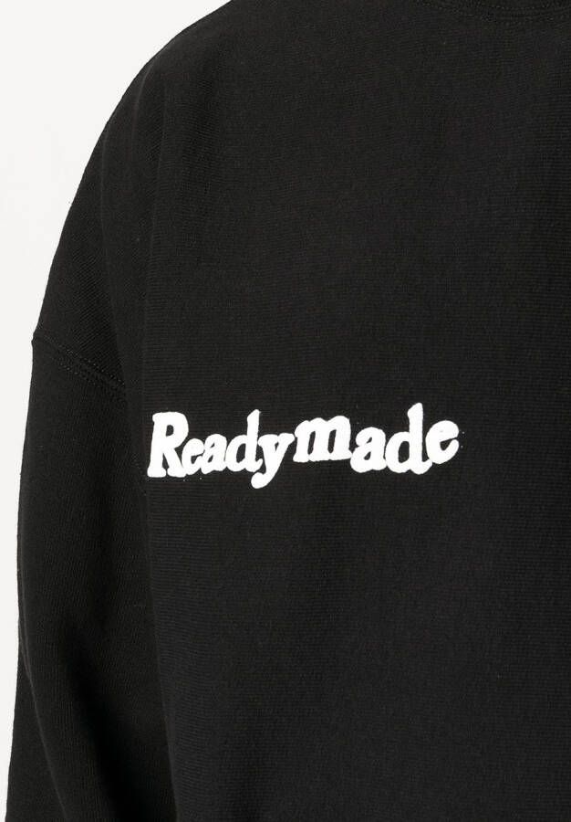 Readymade Hoodie met grafische print Zwart