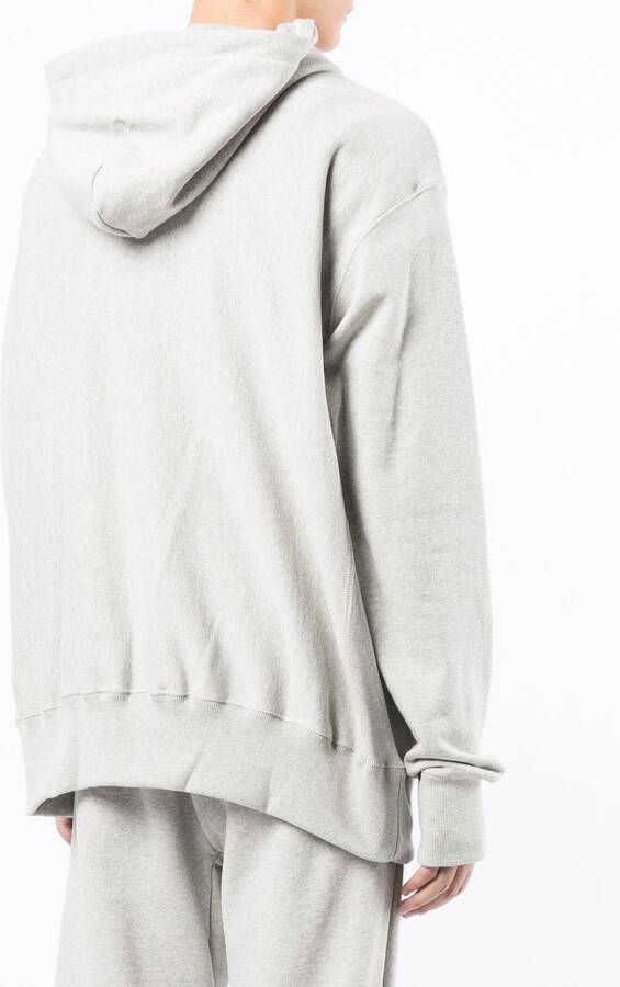 Readymade Hoodie met logoprint Grijs