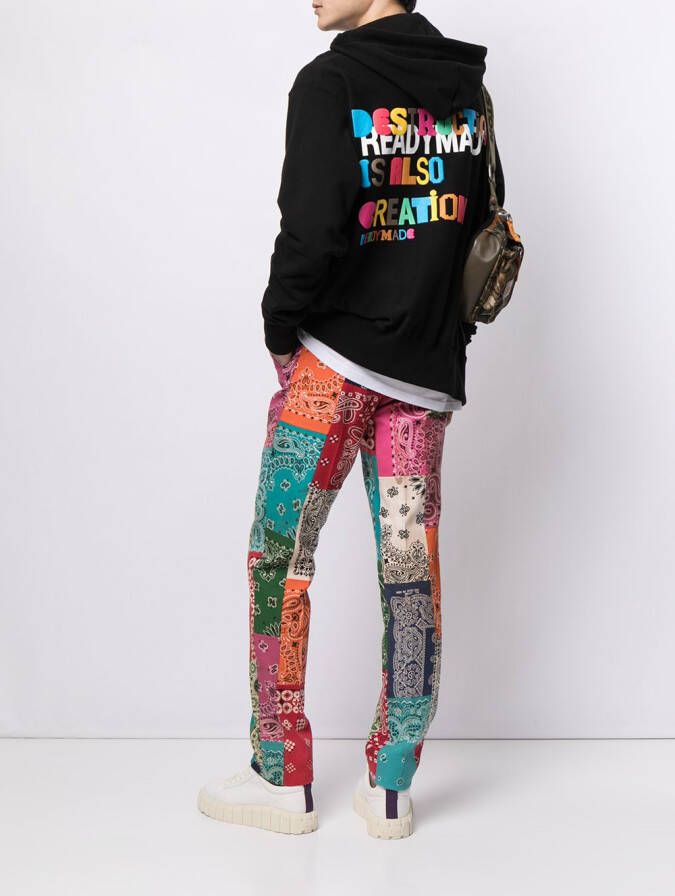 Readymade Hoodie met print Zwart