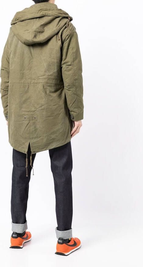 Readymade Parka verfraaid met speld Groen