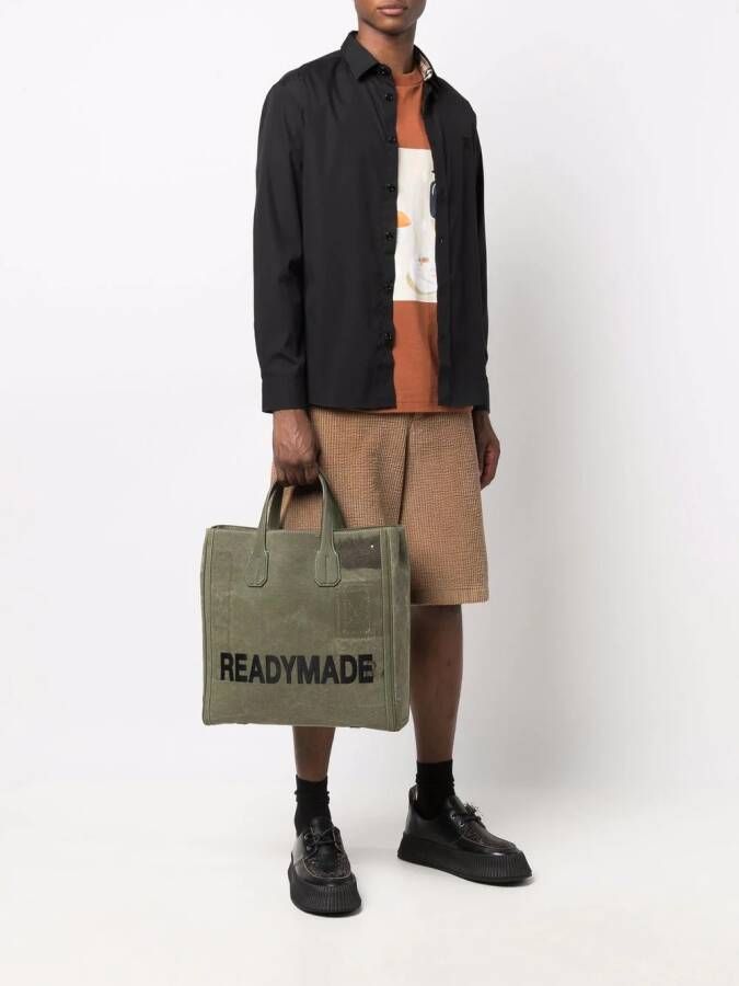 Readymade Shopper met logo Groen