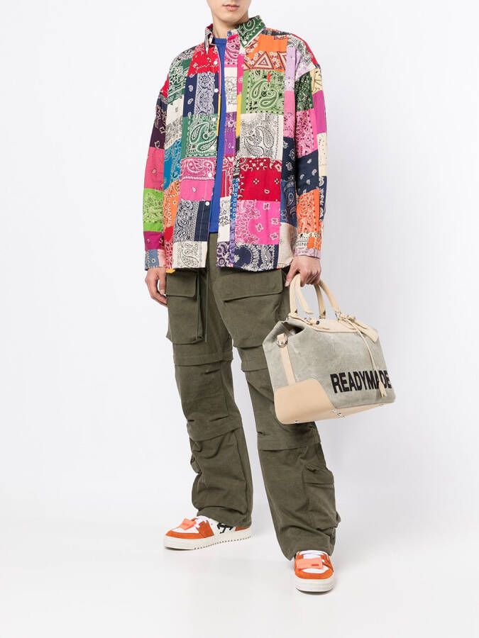 Readymade Shopper met logoprint Grijs