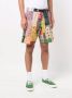 Readymade Shorts met patchwork Beige - Thumbnail 3