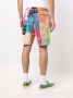 Readymade Shorts met patchwork Beige - Thumbnail 4