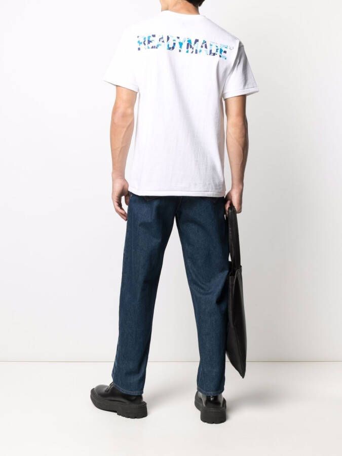 Readymade T-shirt met patch Wit