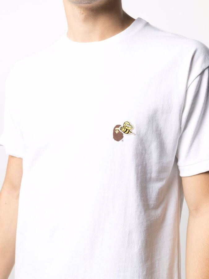 Readymade T-shirt met patch Wit