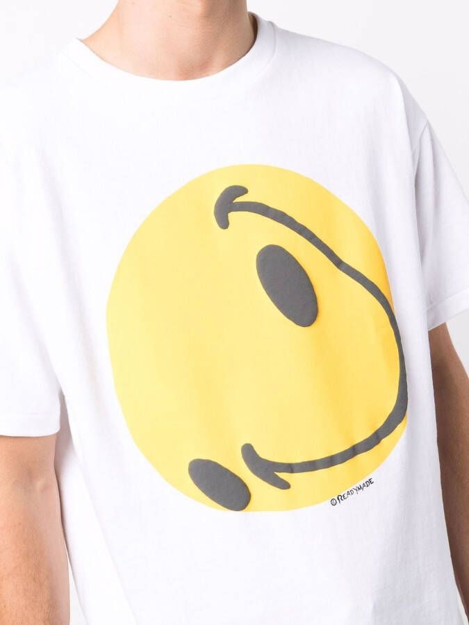 Readymade T-shirt met print Wit