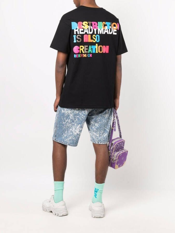 Readymade T-shirt met print Zwart