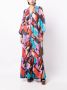 Rebecca Vallance Maxi-jurk met abstracte print Rood - Thumbnail 2
