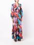 Rebecca Vallance Maxi-jurk met abstracte print Rood - Thumbnail 3