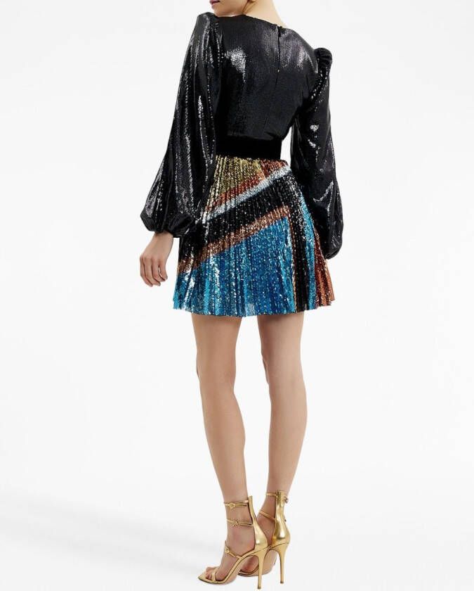 Rebecca Vallance Mini-jurk verfraaid met pailletten Zwart