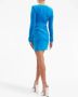 Rebecca Vallance Bernadette uitgesneden mini-jurk Blauw - Thumbnail 4