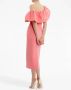 Rebecca Vallance Brittany asymmetrische midi-jurk Roze - Thumbnail 4