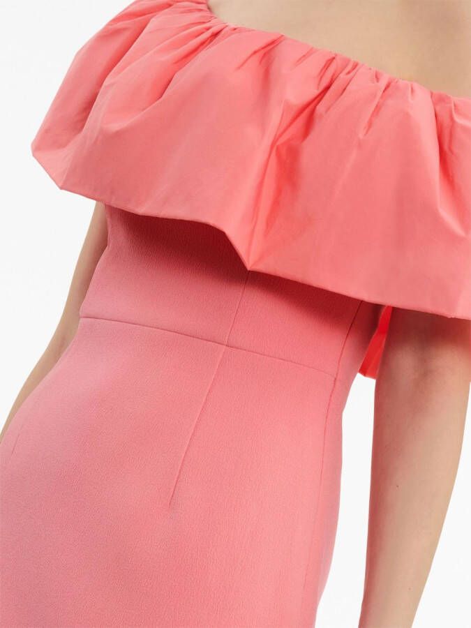 Rebecca Vallance Brittany asymmetrische midi-jurk Roze