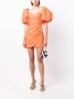 Rebecca Vallance Mini-jurk met pofmouwen Oranje - Thumbnail 2