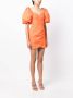 Rebecca Vallance Mini-jurk met pofmouwen Oranje - Thumbnail 3