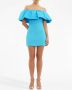 Rebecca Vallance Off-shoulder mini-jurk Blauw - Thumbnail 2