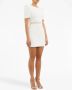 Rebecca Vallance Claire mini-jurk met korte mouwen Wit - Thumbnail 3