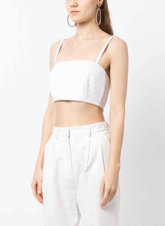 Rebecca Vallance Cropped top Wit