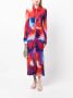 Rebecca Vallance Midi-jurk met lange mouwen Paars - Thumbnail 2