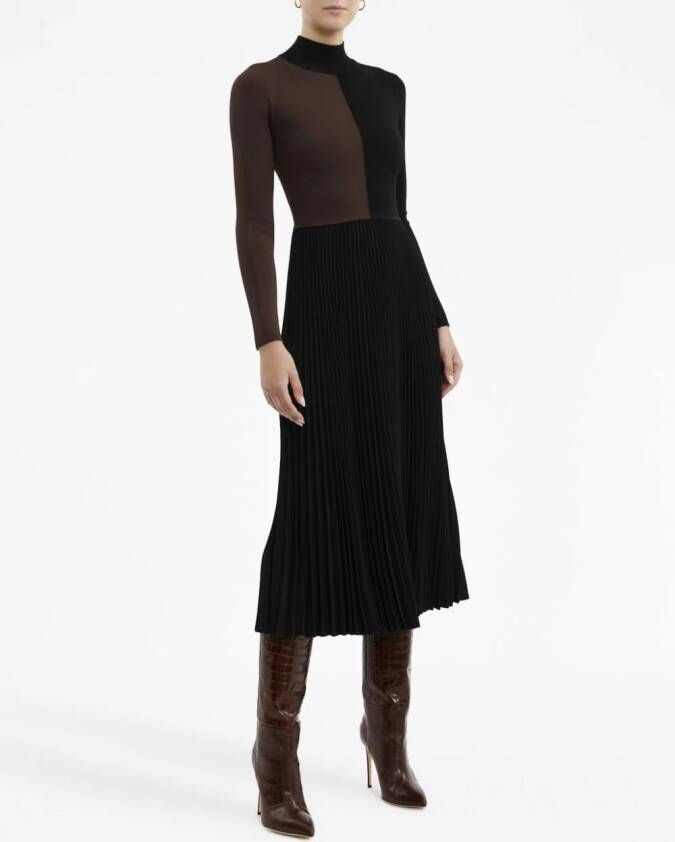 Rebecca Vallance Donna gebreide midi-jurk Zwart