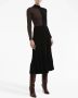 Rebecca Vallance Donna gebreide midi-jurk Zwart - Thumbnail 3