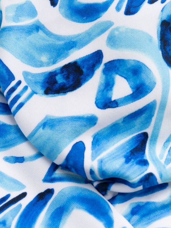 Rebecca Vallance Haltertop met abstracte print Blauw