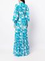Rebecca Vallance Maxi-jurk met print Blauw - Thumbnail 4