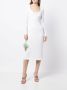 Rebecca Vallance Midi-jurk met gekruiste bandjes Wit - Thumbnail 2