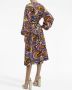 Rebecca Vallance Midi-jurk met lange mouwen Roze - Thumbnail 4