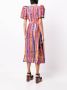 Rebecca Vallance Midi-jurk met pofmouwen Oranje - Thumbnail 4