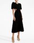 Rebecca Vallance Midi-jurk met pofmouwen Zwart - Thumbnail 3
