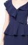 Rebecca Vallance Midi-jurk met ruche afwerking Blauw - Thumbnail 5