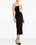 Rebecca Vallance Midi-jurk met strikdetail Zwart - Thumbnail 2