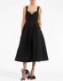 Rebecca Vallance Midi-jurk met trekkoord Zwart - Thumbnail 2