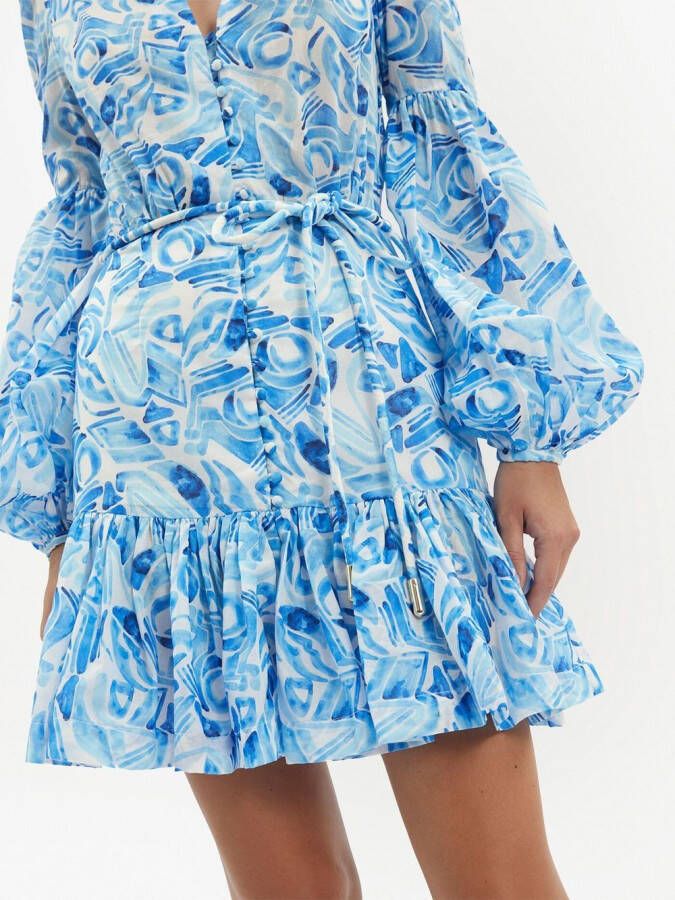 Rebecca Vallance Mini-jurk met abstracte print