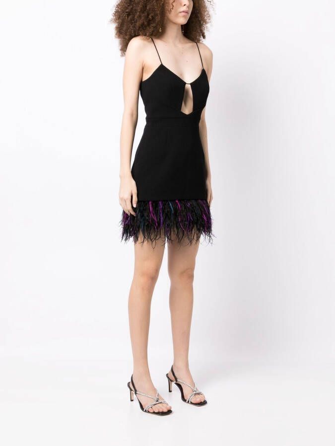Rebecca Vallance Mini-jurk met keyhole Zwart