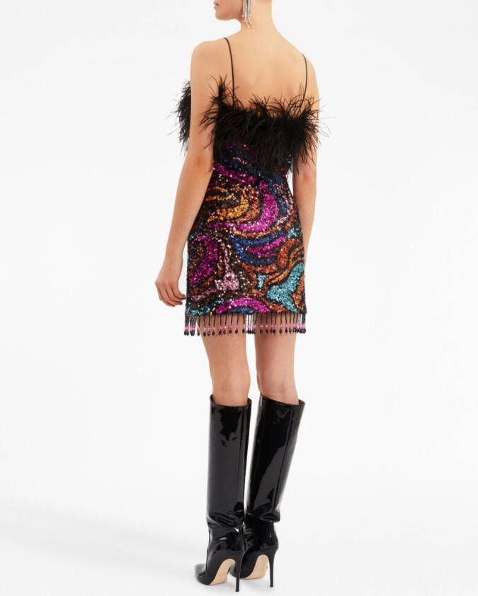 Rebecca Vallance Mini-jurk met pailletten Veelkleurig