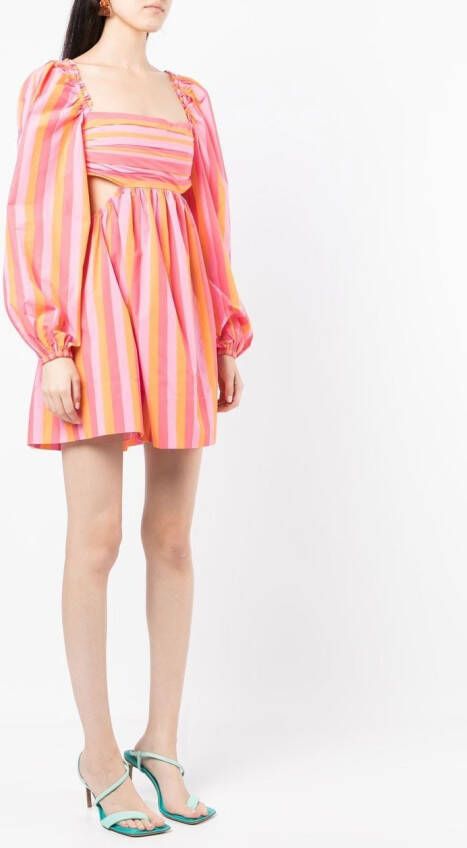 Rebecca Vallance Mini-jurk met pofmouwen Roze