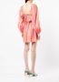 Rebecca Vallance Mini-jurk met pofmouwen Roze - Thumbnail 4